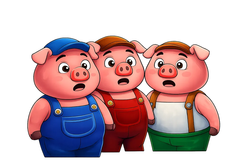 Three piggy